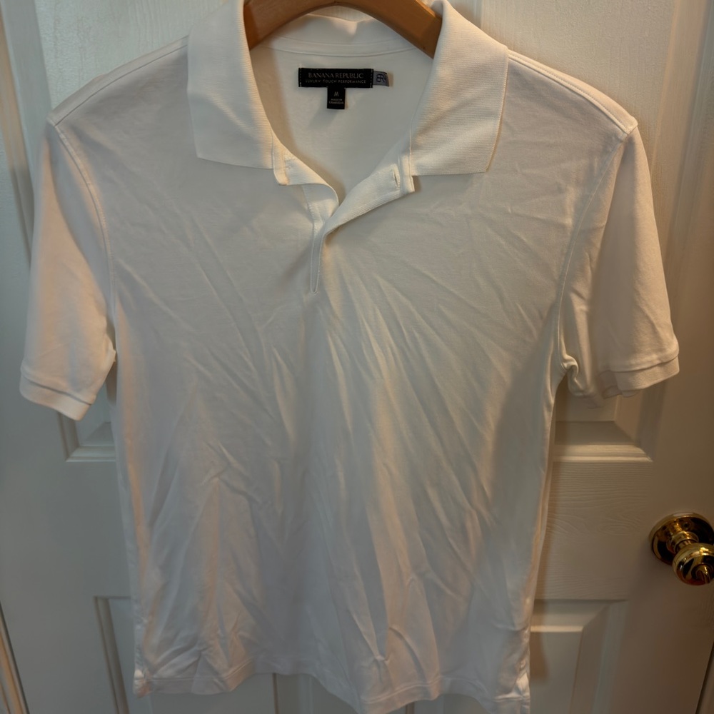 Banana republic white polo